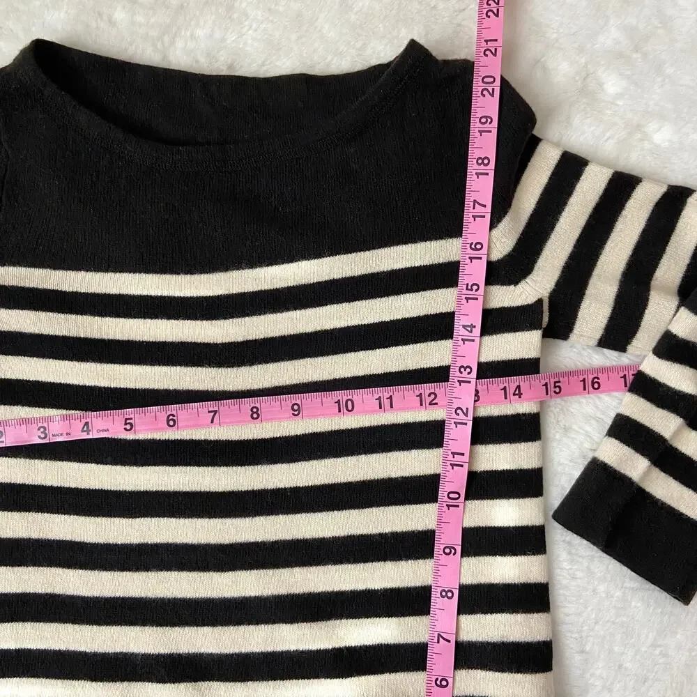 J. Crew Wool/Cashmere Striped Sweater